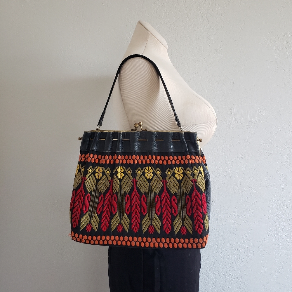 Vintage Boho Embroidered Purse
